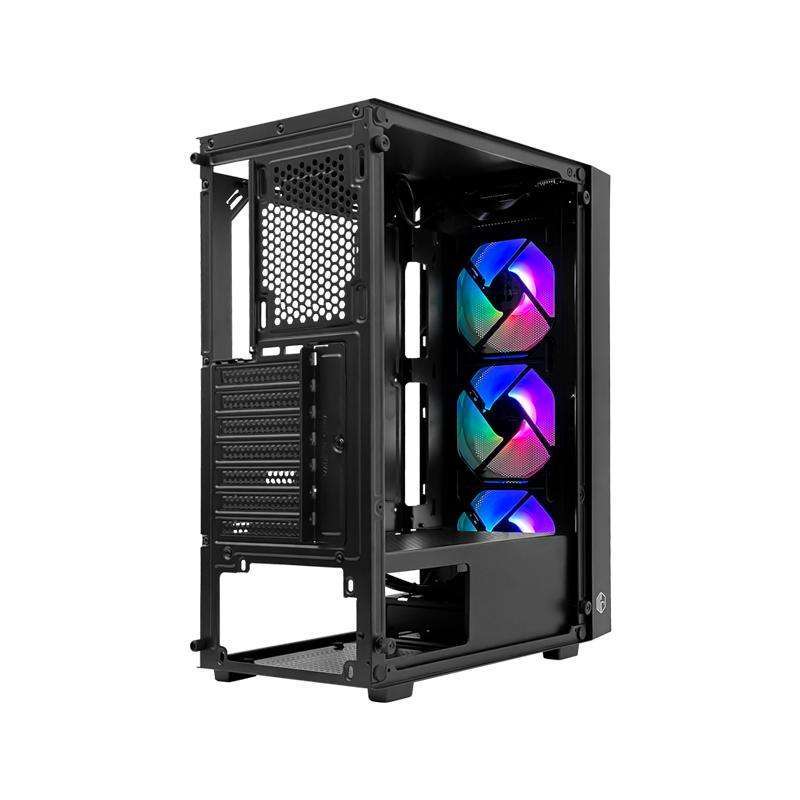 Case Left Promo Cube Gaming Lorus - Atx Gaming Case - Front Mesh Panel Design ...
