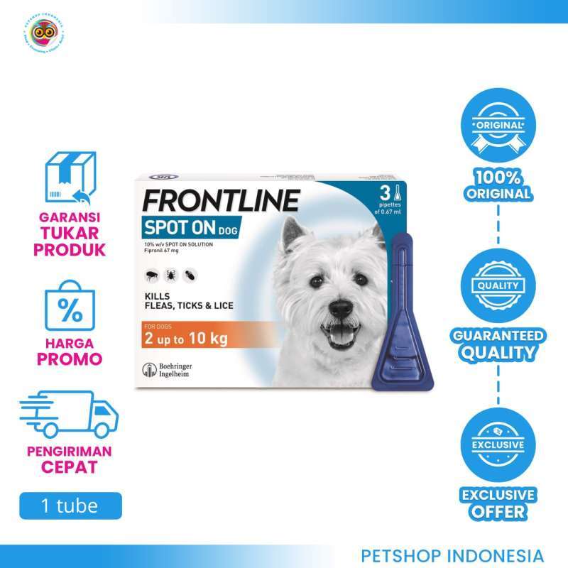 Kutu Kucing Drontal Flea Tick Frontline Plus FRONTLINE Plus Obat