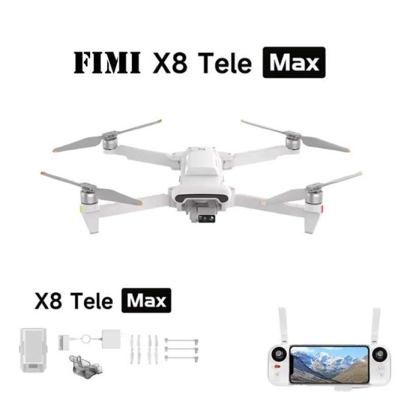 FIMI X8 TELE MAX Drone 4K 48MP Camera 3-axis Gimbal 20km 47 Min Flight Time
