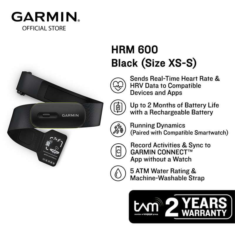 Cardio Ceinture Garmin HRM 600 – Moniteur De Fréquence Cardiaque Premium – Neuf