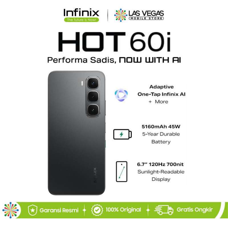 Infinix Hot 60i 8/256GB NFC Garansi Resmi - Main Image