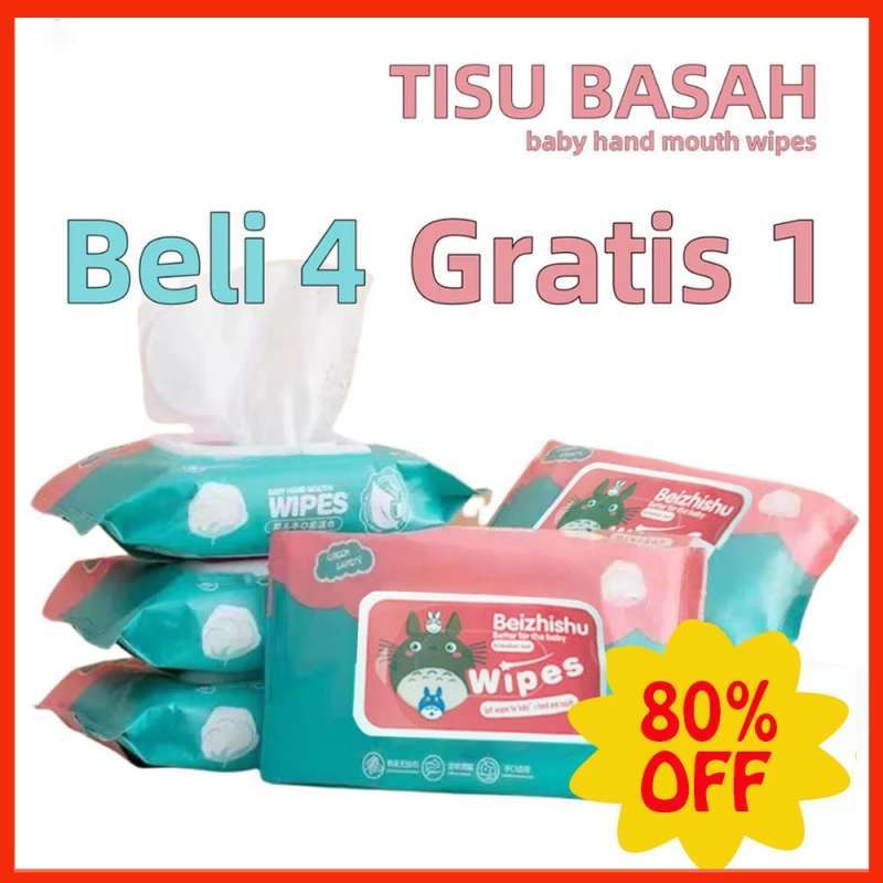 PROMO Beli Gratis Tisu Basah Bayi 80 lembar BPA Free Lembut Tanpa  Alkhohol Aroma Tissu Baby Wipes