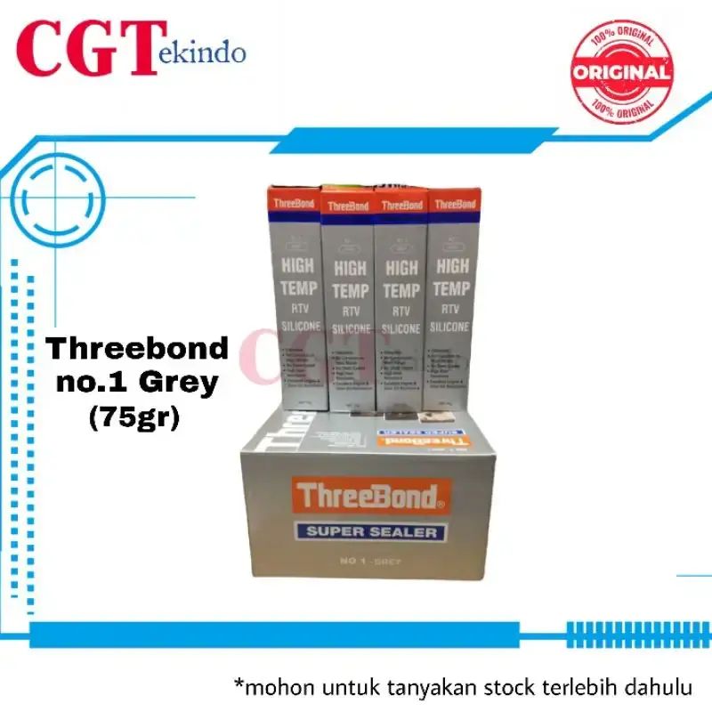 Jual Threebond Grey No. 1 High Temp Rtv Silicone 75gr - Lem Paking ...