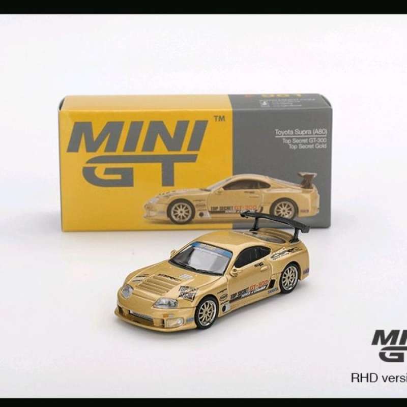 Mini GT Toyota Supra A80 Top Secret Gt-300 Gold MGT961 No 961