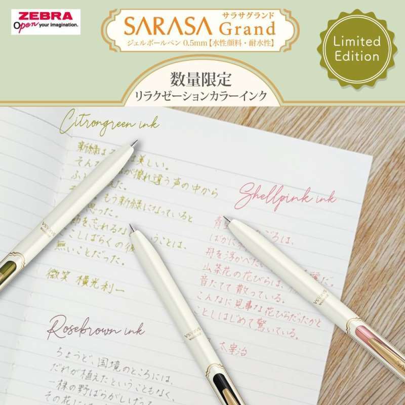 Jual Zebra Sarasa Grand 0.5 Mm Gel Pen Relaxation Color Pjj57 Di Seller ...