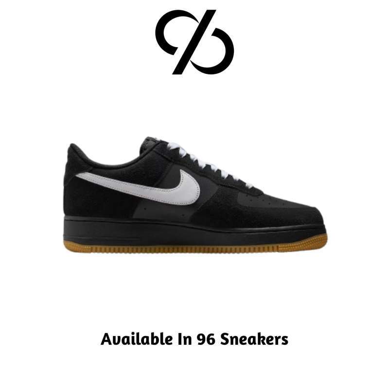 Promo Sepatu Sneakers Pria Nike Air Force '07 Black Gum (ib6388