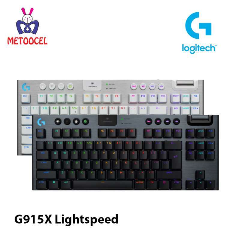 Logitech G915 X LIGHTSPEED TKL Keyboard Gaming Wireless Keycap PBT Dua  Lapis RGB GL Tactile Brown PC/Mac