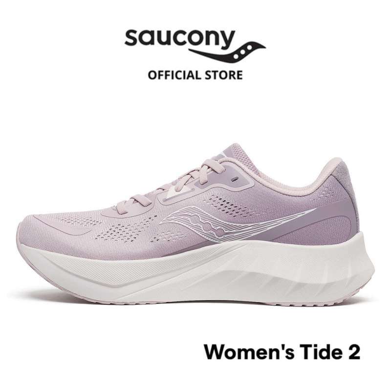 Promo Sepatu Lari Wanita Saucony Shoes Tide 2 Women's - Woodrose
