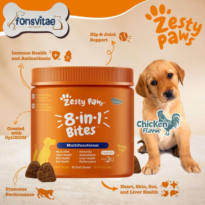 Jual Zesty Paws In Multifunctional Bites Vitamin Anjing Di