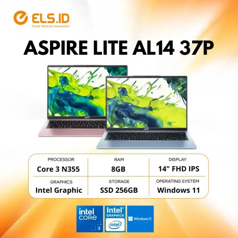 Promo Acer Aspire Lite Al14 37p Intel Core 3 N355 8gb Ssd 256gb 14 W11 ...