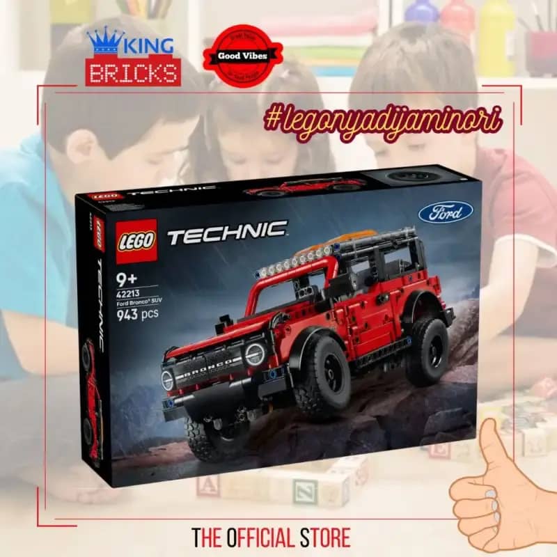 LEGO Original TECHNIC 42213 Ford Bronco SUV Mainan Anak Edukasi Kreatif  Mobil Jeep Super Motor Tehnik