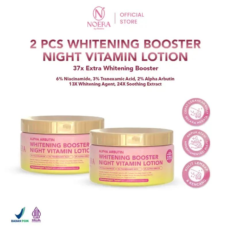Promo Noera Bundling 2 Pcs Whitening Booster Night Vitamin Lotion Diskon 48% Di Seller Noera By Reisha ID Flagship Store - Soreang, Kab. Bandung