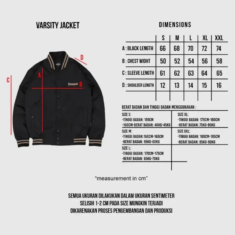 Promo Dobujack Jacket Varsity Ezra Black Diskon 49% Di Seller Dobujack
