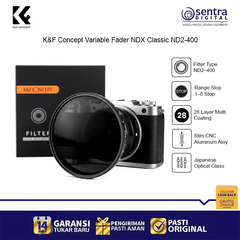 Lensa Variable Jual K&f Concept Ndx Classic Nd2–400 Variable Filter (37–82mm ...