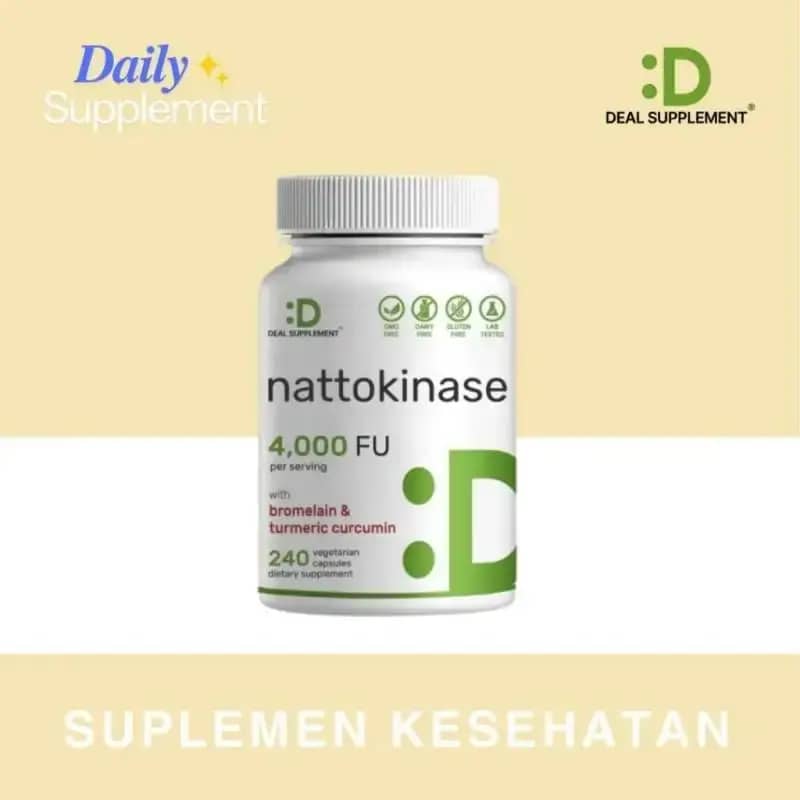 NusaPure Nattokinase 4000 FU 200 Veggie Capsules (Non-GMO & Gluten Free) | Singapore