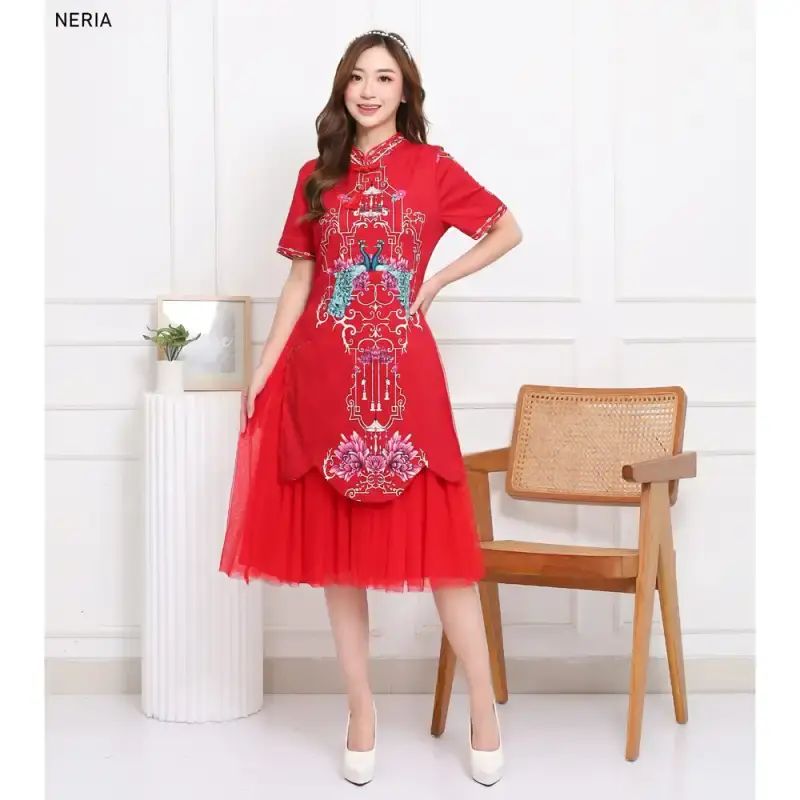 dress batik pesta elegan modern Dress Batik Modern 2.5M reels on Instagram
