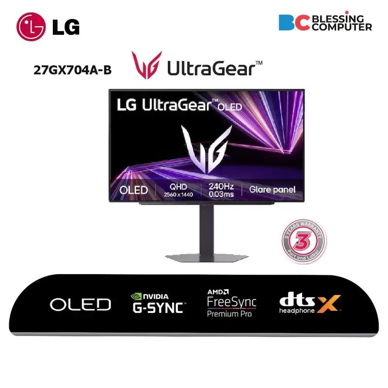 Jual Monitor Lg 27gx704a-b 27 Ultragear Gx7 Oled Qhd 240hz True Black ...