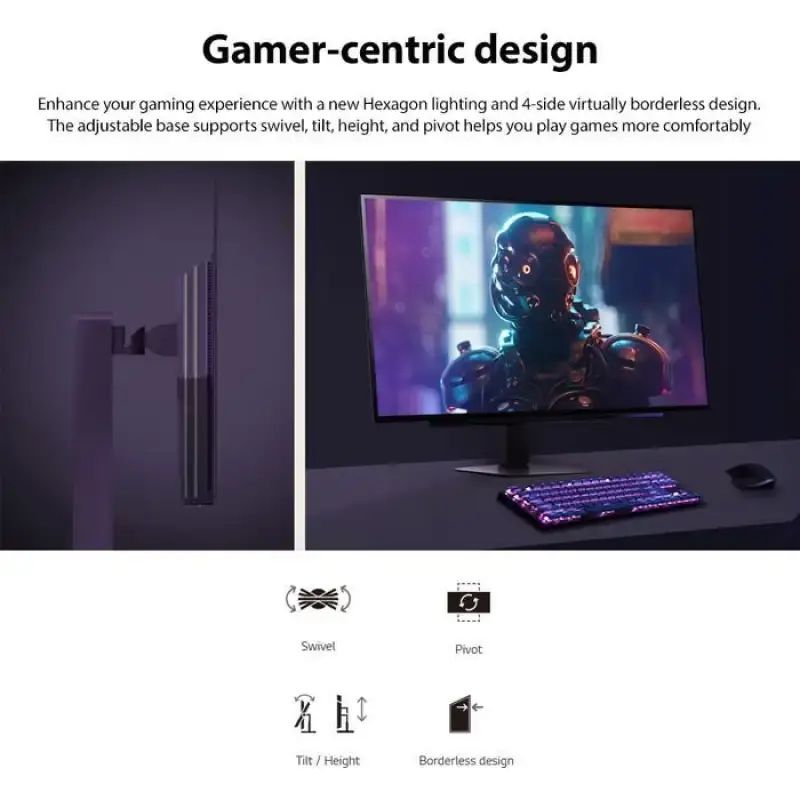 Jual Monitor Lg 27gx704a-b 27 Ultragear Gx7 Oled Qhd 240hz True Black ...