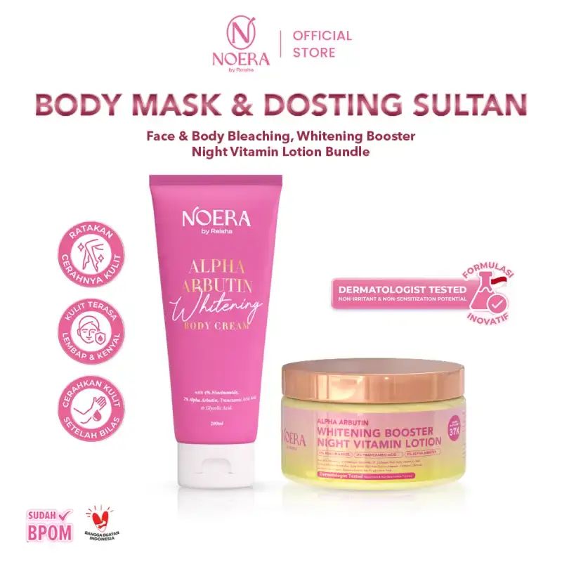 manfaat l-glutathione moist whitening lotion spf 50 Promo Noera Bundling Face And Body Cream + Booster Night Vitamin Diskon 26% Di Seller Noera By Reisha ID Flagship Store - Soreang, Kab. Bandung Buy Adonis Glutat Nano