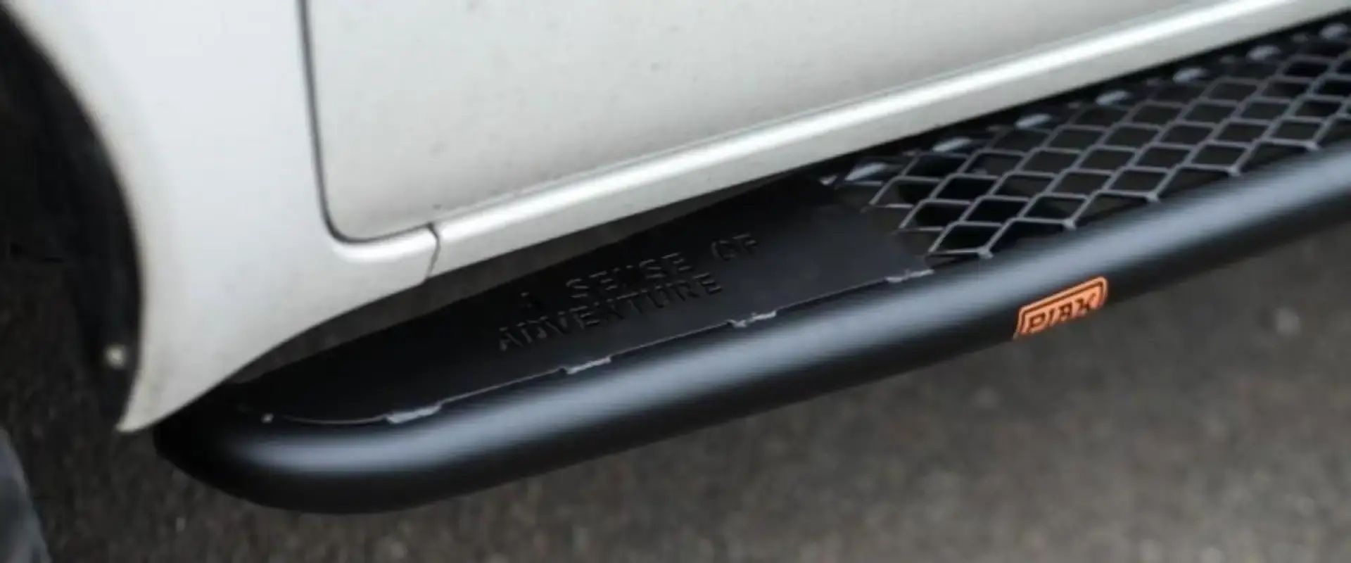 Promo Piak Side Step Curved Down Al Checker Plate Anodized Black For ...