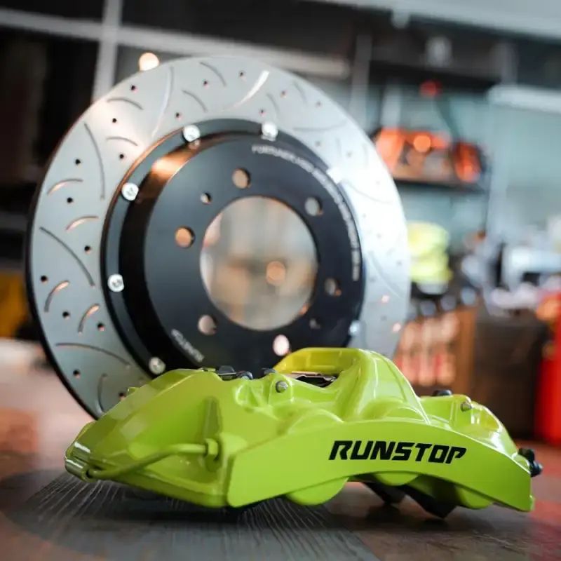 Promo Runstop Front Big Brake Kit Caliper Set For (r8 6 Pot 355mm 18 ...