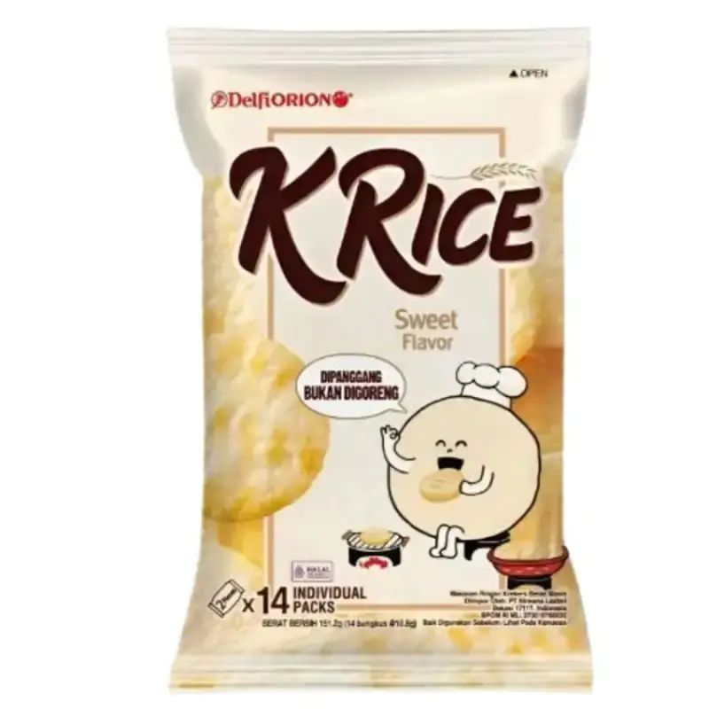 Jual Blisg Delfi Orion Krice K'rice Rice Crackers Snack - Sweet Flavor ...