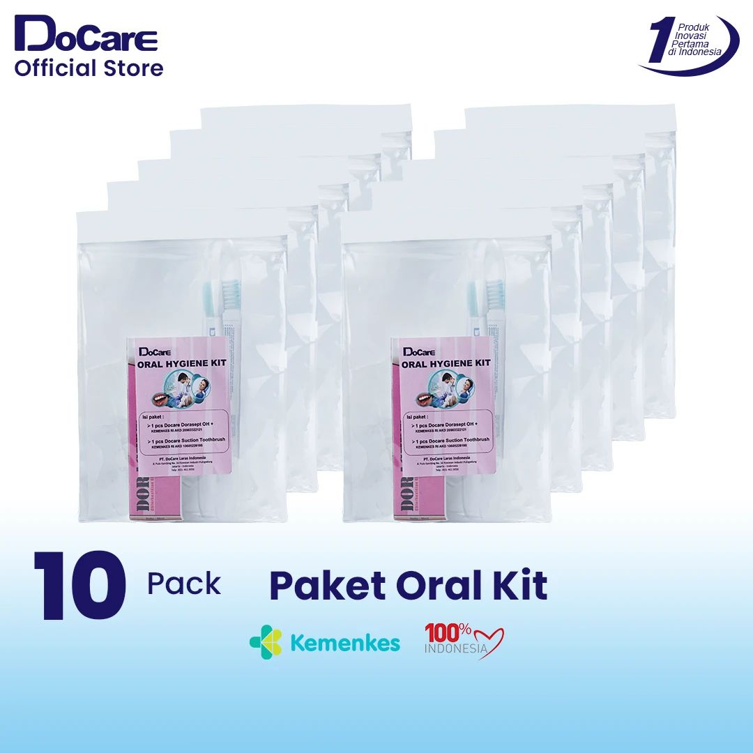 Promo [promo Bundling 10 Pack] Paket Oral Kit Docare Spray Antiseptik ...