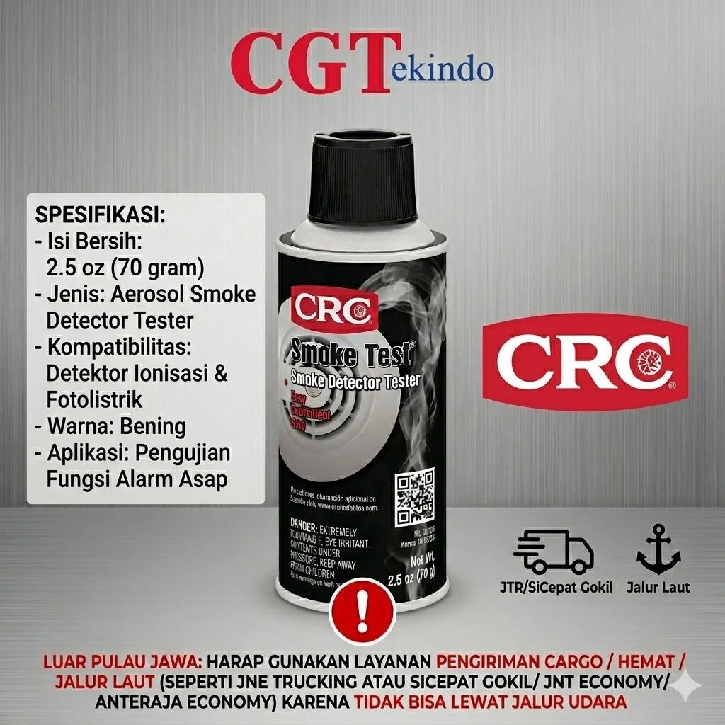Jual Crc Smoke Test 2.5oz - Cairan Semprot Uji Sensor Alarm Asap ...