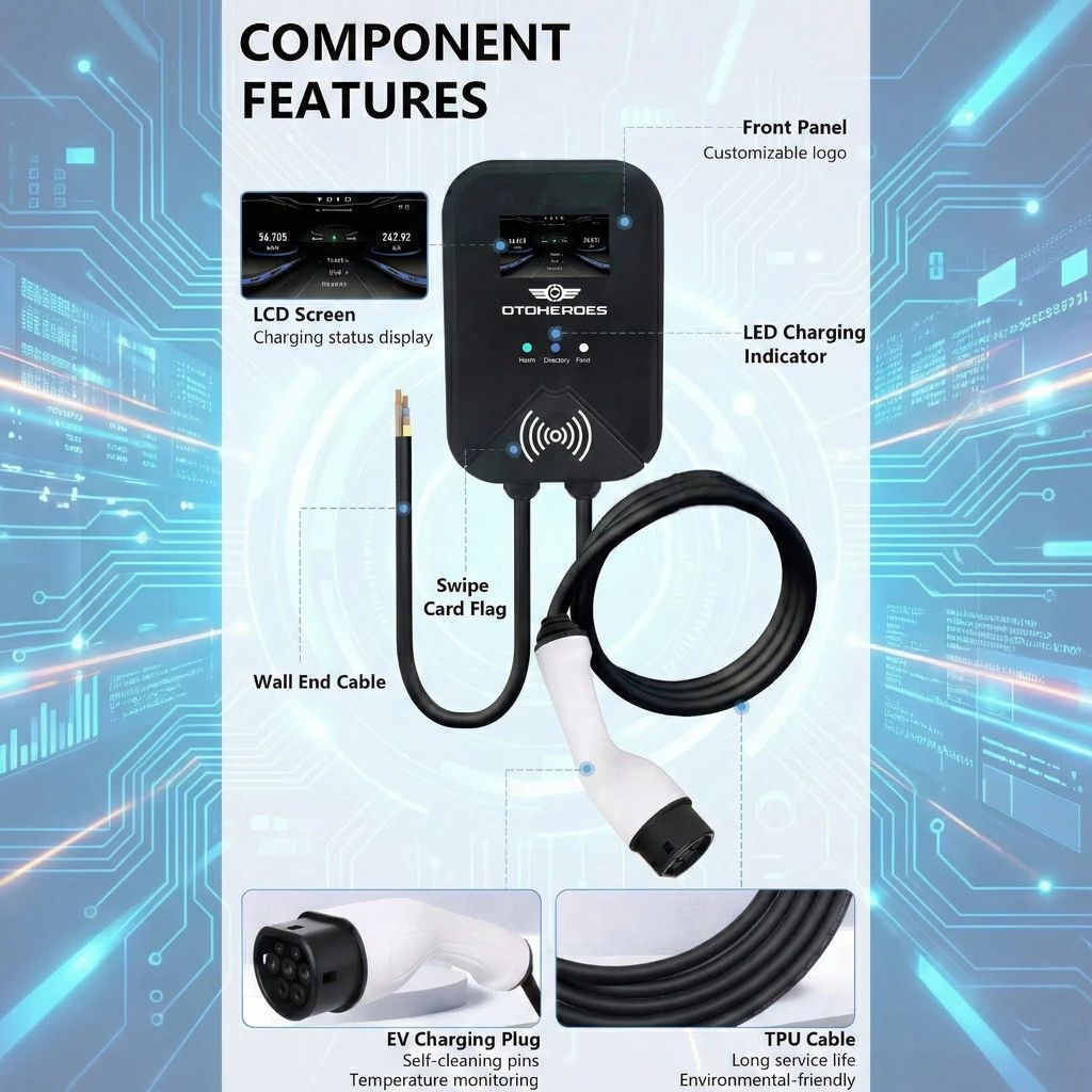 Promo Wall Charger 7kw 32a 1 Phase Type 2 Ac Charging Mobil Listrik Ev ...