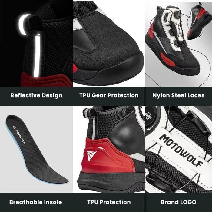 Jual Sepatu Motowolf Sh1 Waterproof Riding Boots Shoes - Black 45 Di ...