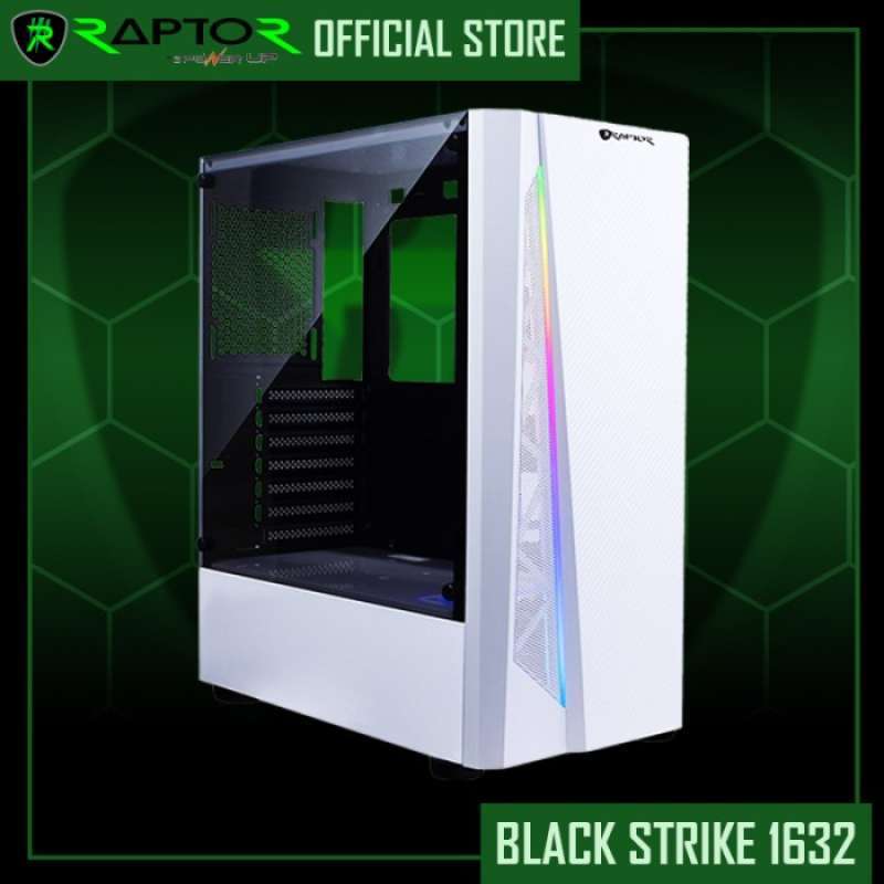 Jual Gaming Case Raptor Black Strike 1632 - Led Rgb Light - Tempered ...