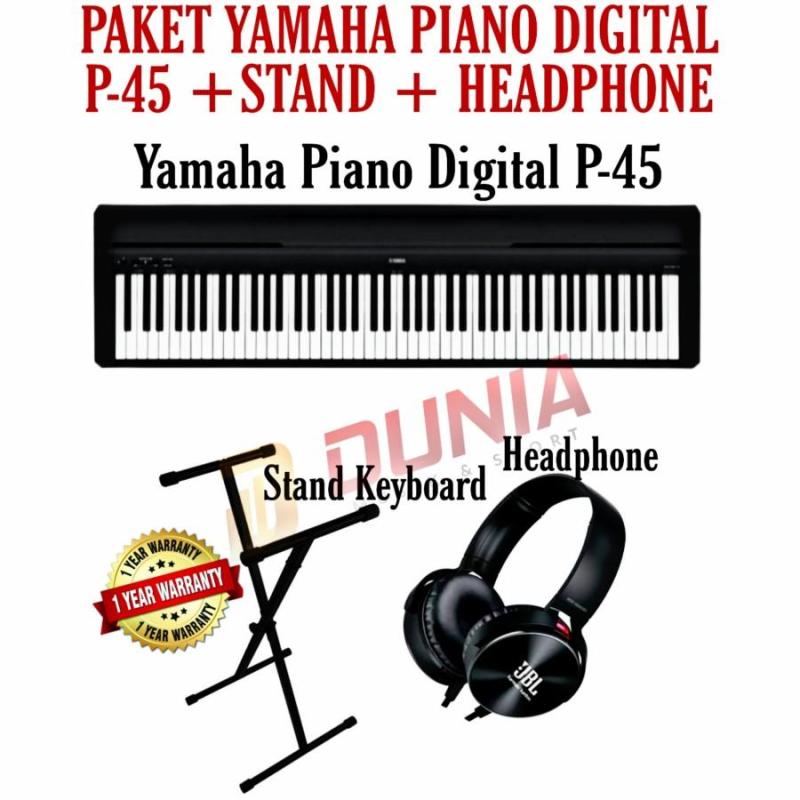 Yamaha P-45 Digital Piano with Stand and Headphones