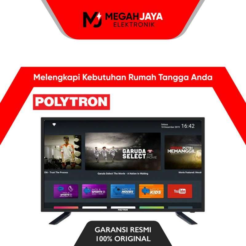 Jual Polytron Smart Tv Led Pld32ad1508 + Mola (32 Inch / Hd Tv / Usb