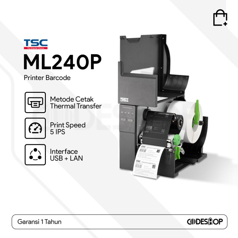 Jual Printer Barcode TSC ML240P Cetak Label Industrial di Seller ...