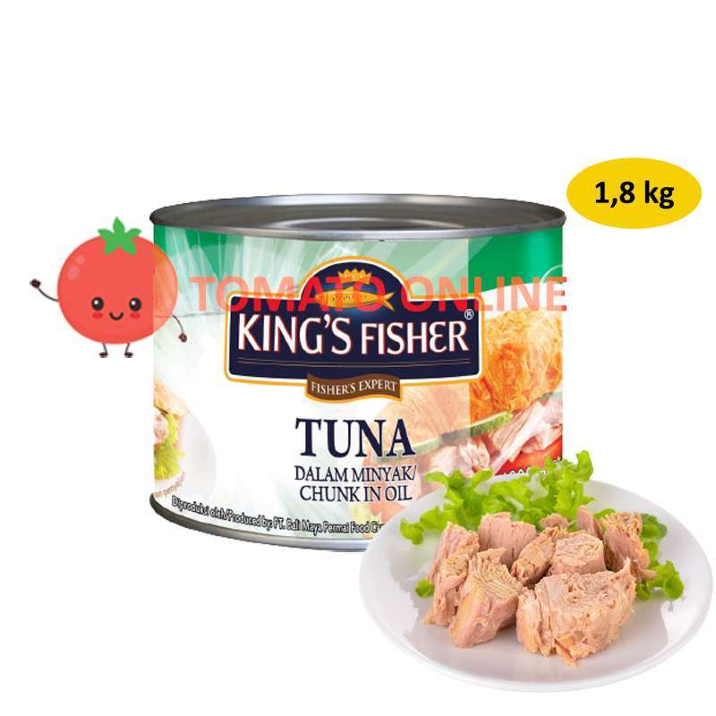 Jual King's King Fisher Kingfisher / Tuna Chunk in Oil / 1800gr gram 1