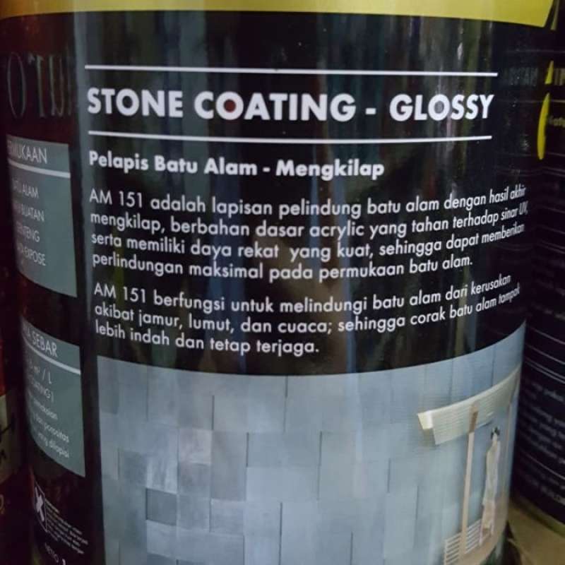 Promo Coating batu alam glossy AM 151 1kg / stone coating glossy Diskon