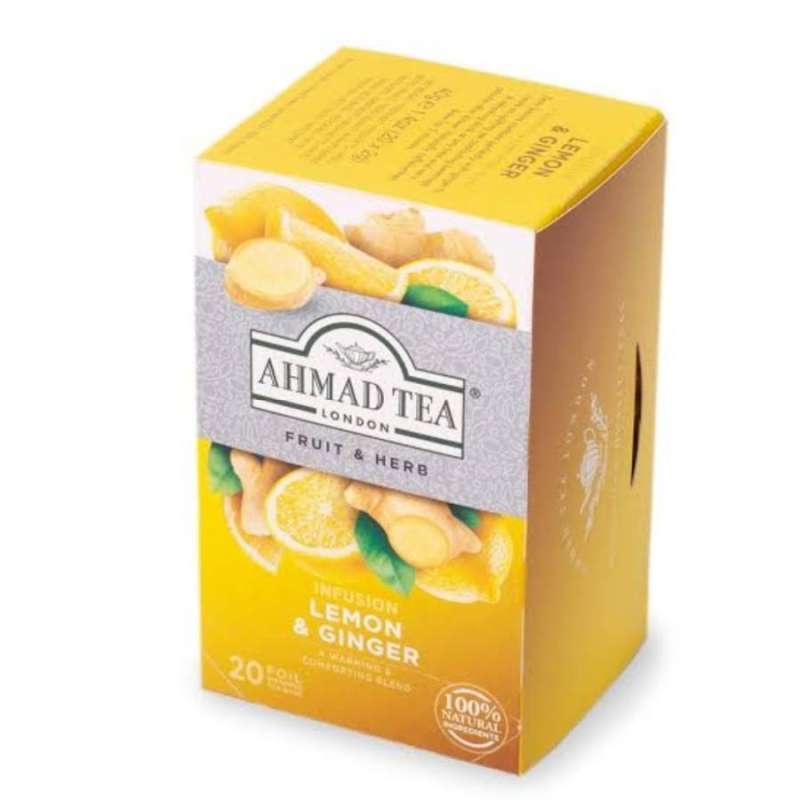 Jual Ahmad Tea Lemon Ginger Infusion Teh Per Pack Isi 20 Sachet di ...