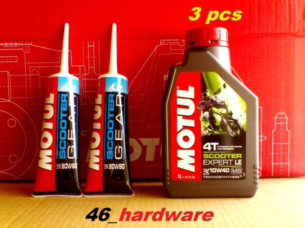 Promo Motul Scooter Gear 80W90 120Ml Gl4 Motul Scooter Expert Le 1L