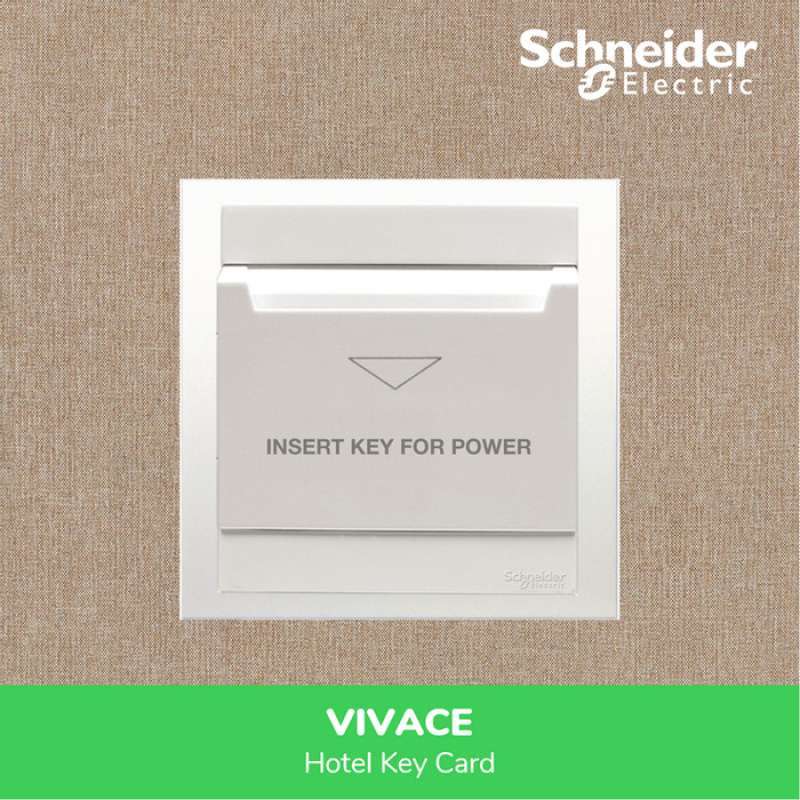 Promo Schneider Saklar Hotel Key Card Switch Vivace KB31EKT Diskon 23
