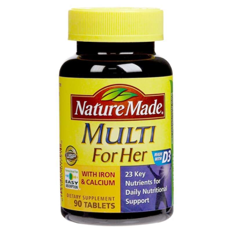 Promo Nature Made Multi Vit & Minerals for Women, 90 Tabs Diskon 25 di