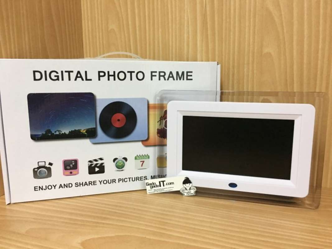 Promo Digital Photo Frame High Resolution Media Frame 7 Inch Diskon 16