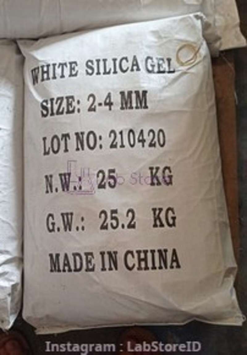 Jual SILICA GEL SILICAGEL WHITE SILICAGEL PUTIH SILIKAGEL CURAH 25 KG/SAK di Seller Emma Store