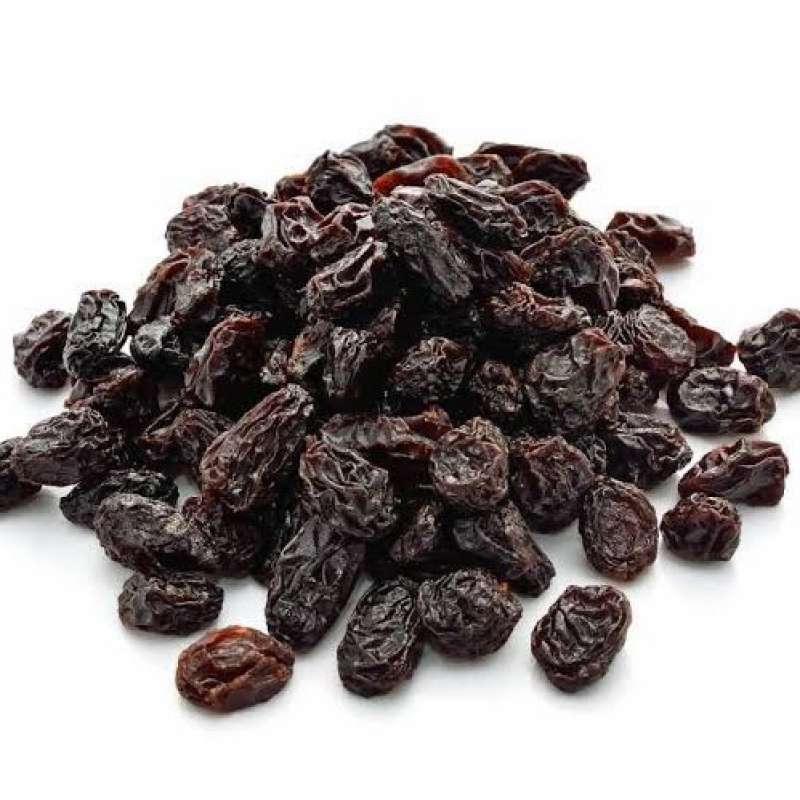 Jual Kismis Hitam Repack Kemasan 250 Gram ( 1/4 Kg ) Black Raisins