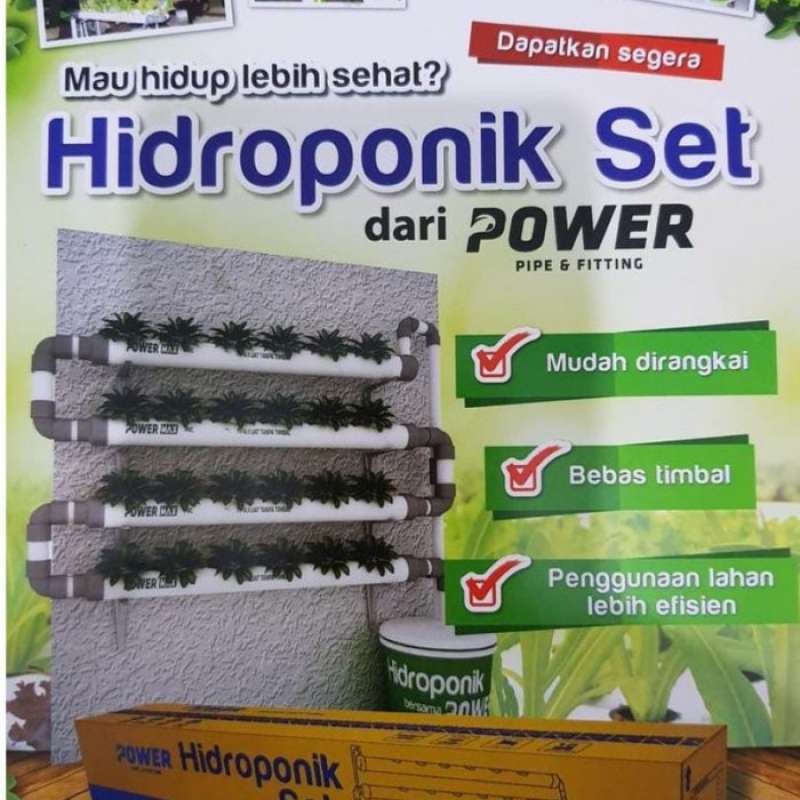 Promo Pipa HIDROPONIK SET HYDROPONIC PIPA POWER AVIAN BRANDS Diskon 23