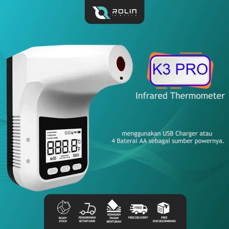 Promo THERMOMET K3 PRO Thermometer Infrared Digital Alat Pengukur Suhu