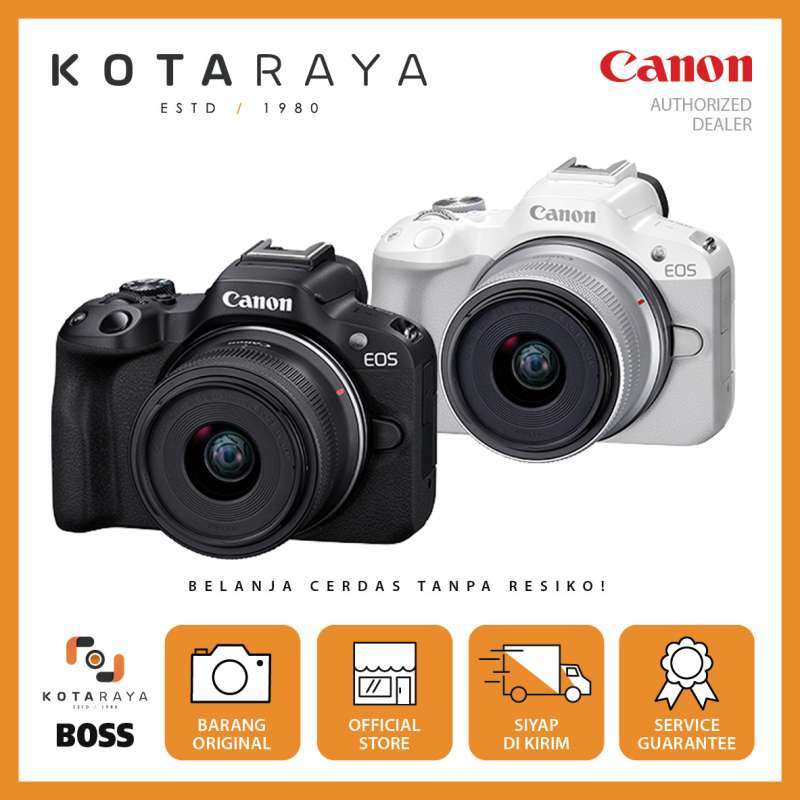 Jual Canon EOS R50 Kit RF-S 18-45mm f/4.5-6.3 IS STM - GARANSI RESMI ...