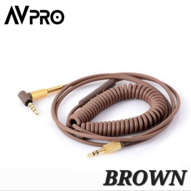 Promo Avpro Replacement Mic Coiled Cable Marshall Major Ii Headphone 3.5Mm Diskon 21 di Seller