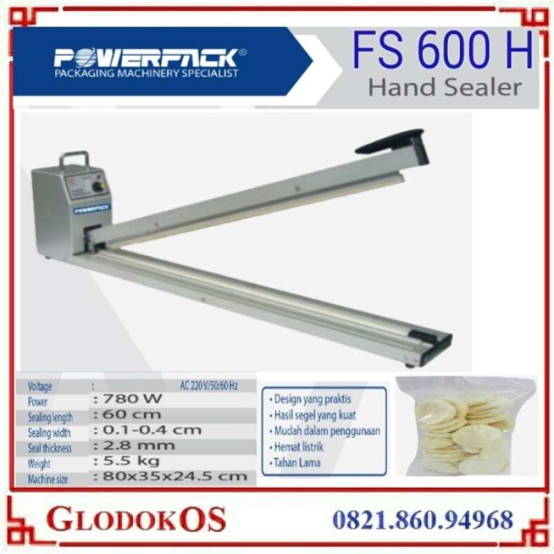 Jual Alat Segel Kemasan Plastik / Hand Sealer Fs 600h Powerpack Di