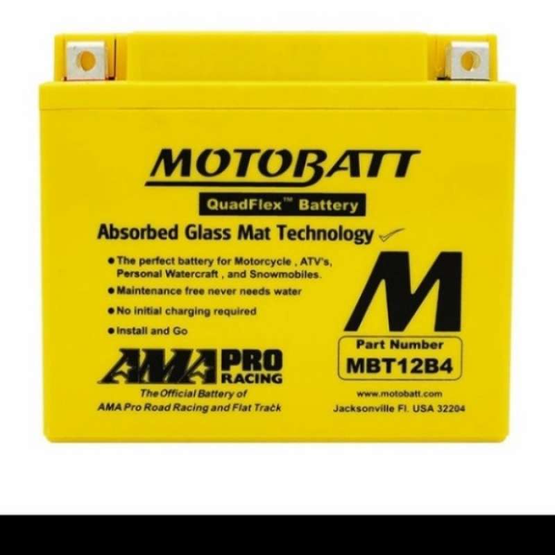 Promo Aki Motobatt MBT12B4 Quadflex | Aki Motor Ducati Monster Diavel