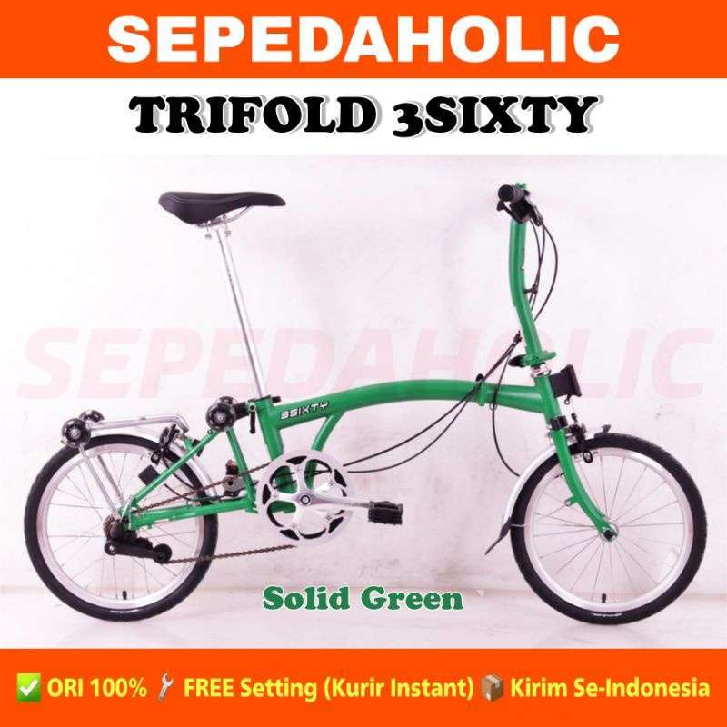 Trifold Bicycle 3sixty Mini M3 Promo Sepeda Lipat Trifold 3sixty